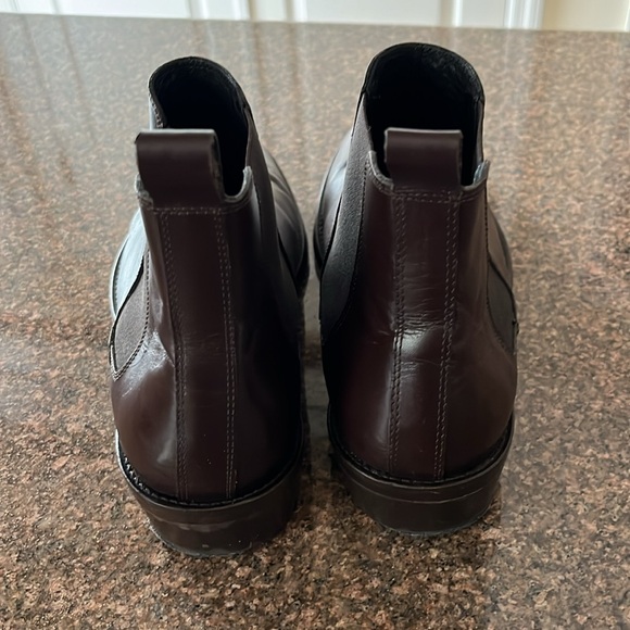 SANDRO MENS BROWN LEATHER ANKLE BOOTS-41 - Picture 5 of 11